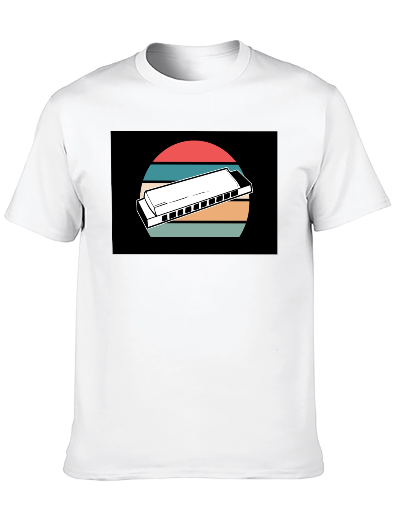 Retro Harmonica Music T-Shirt