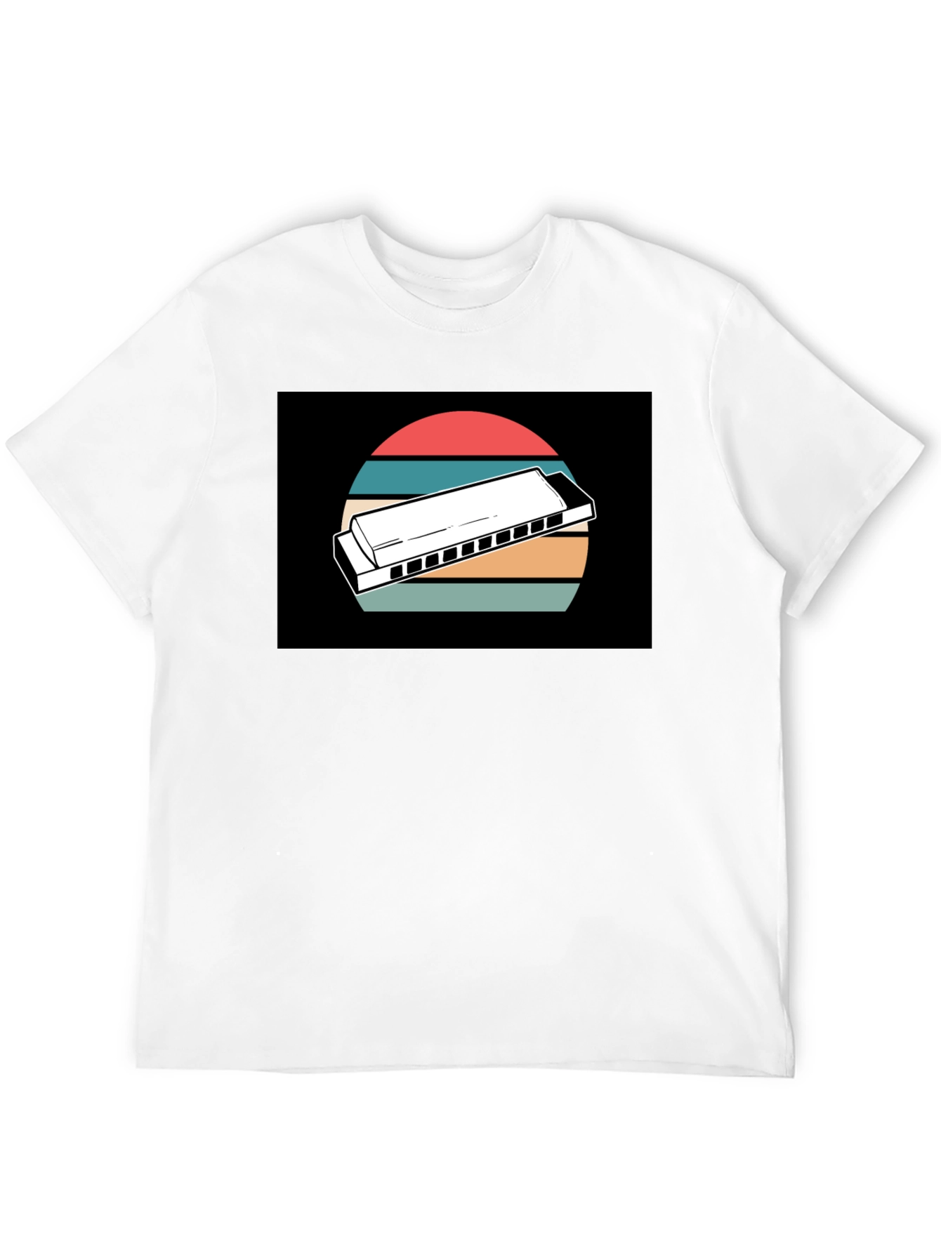 Retro Harmonica Music T-Shirt