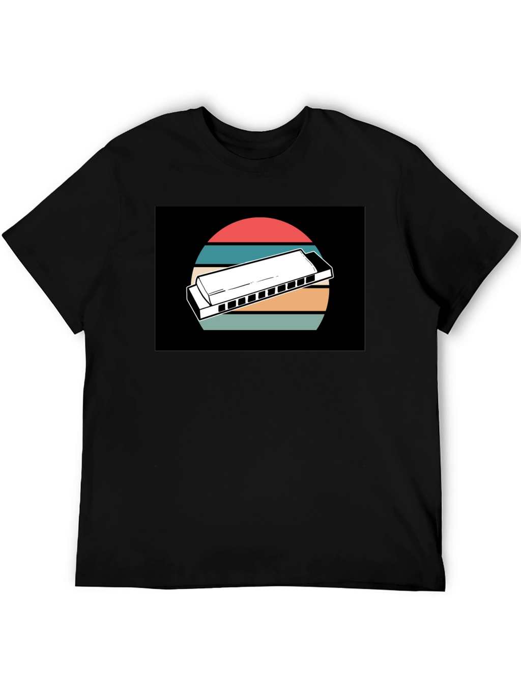 Retro Harmonica Music T-Shirt