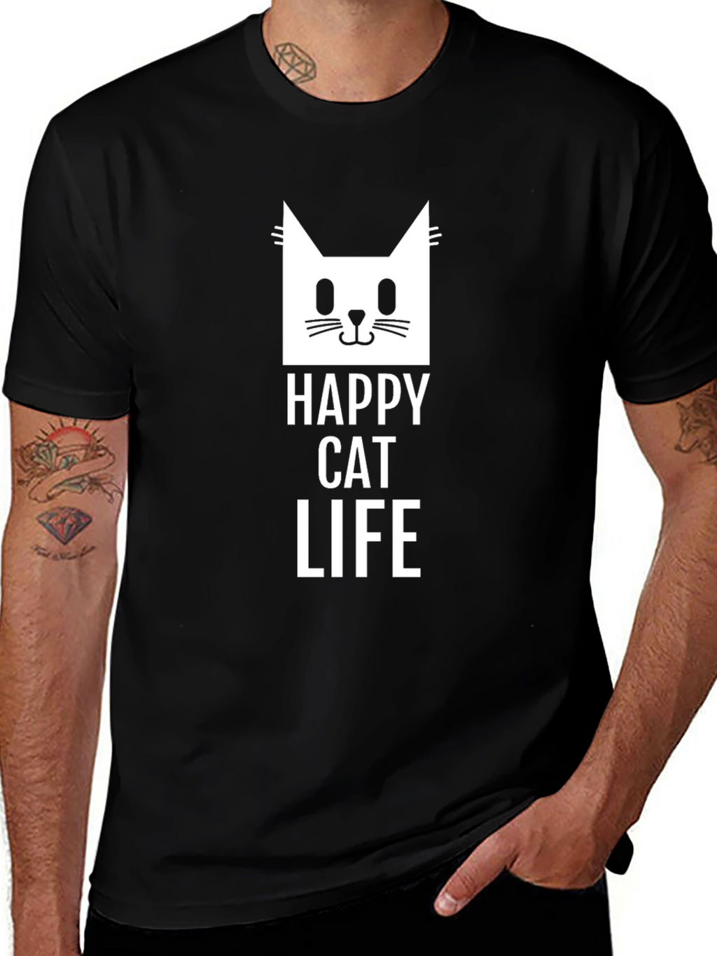 Happy Cat Life Graphic Tee