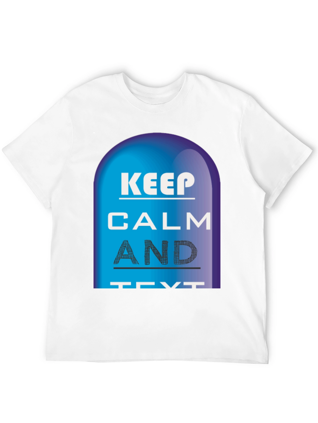 Keep Calm and Text Black T-Shirt