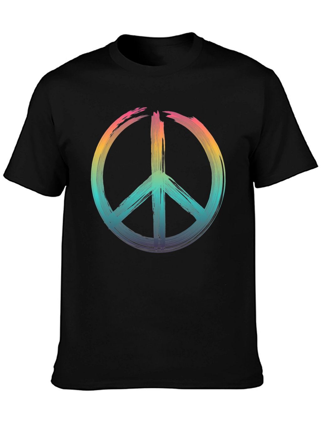 Peace Sign Rainbow T-Shirt - Soft Cotton Blend