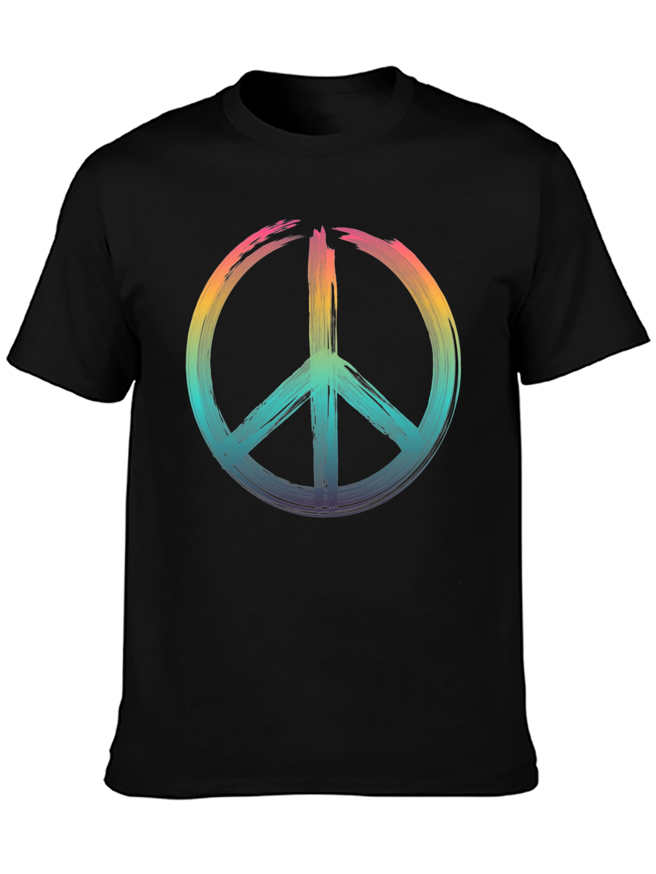 Peace Sign Rainbow T-Shirt - Soft Cotton Blend