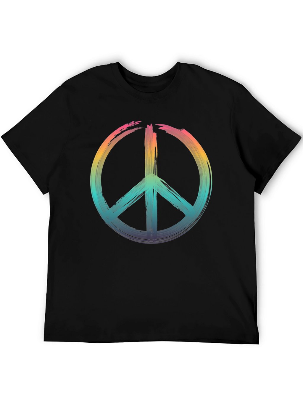 Peace Sign Rainbow T-Shirt - Soft Cotton Blend