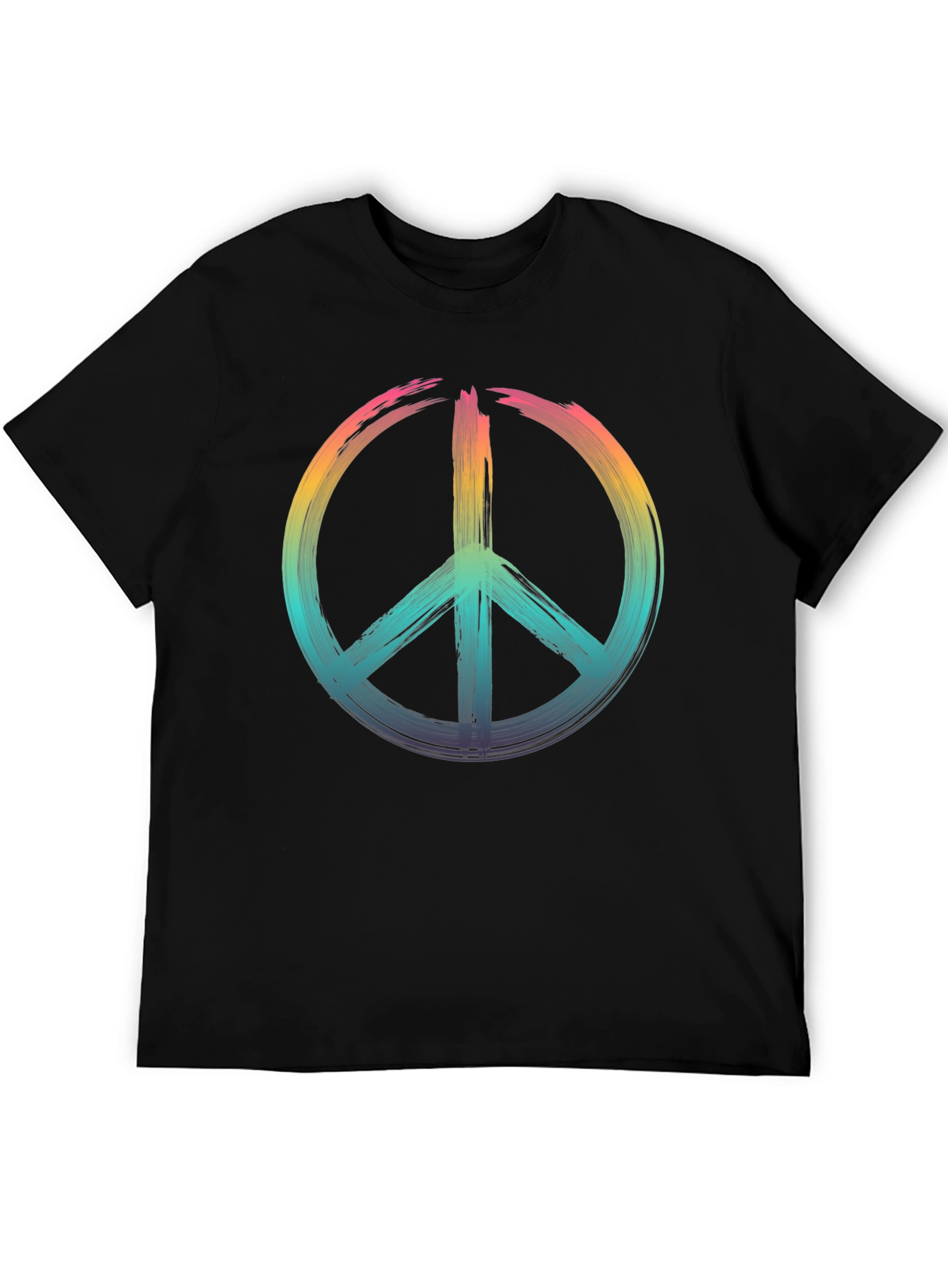 Peace Sign Rainbow T-Shirt - Soft Cotton Blend