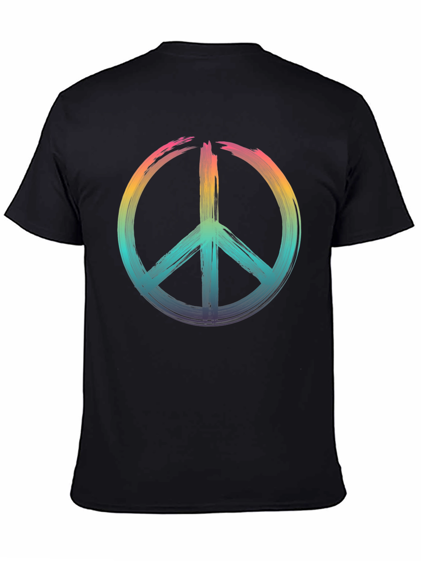 Peace Sign Rainbow T-Shirt - Soft Cotton Blend