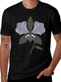 Orchid Graphic Print T-Shirt - Stylish Casual Wear