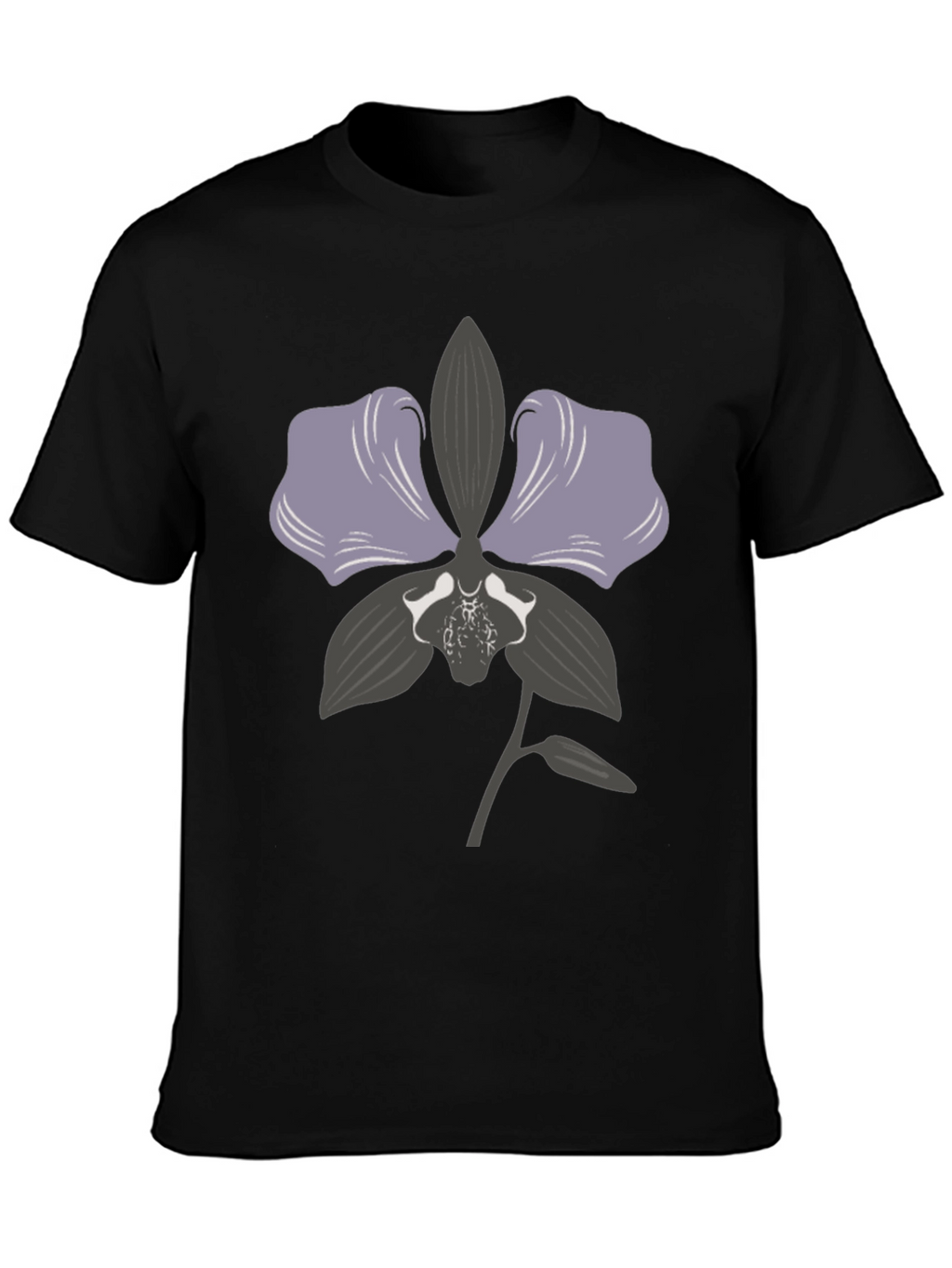 Orchid Graphic Print T-Shirt - Stylish Casual Wear