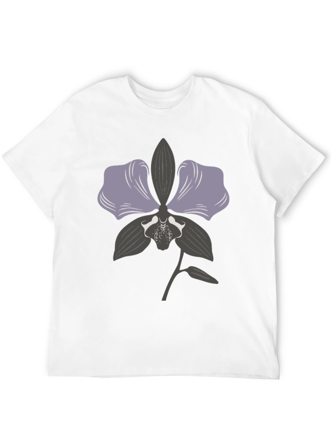 Orchid Graphic Print T-Shirt - Stylish Casual Wear