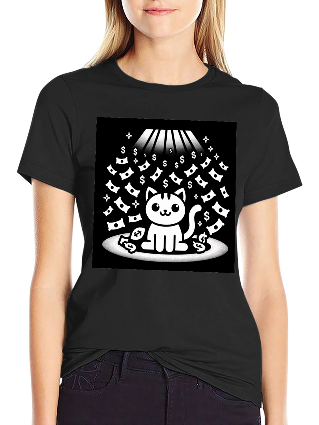 Lucky Cat T-Shirt - Money Rain