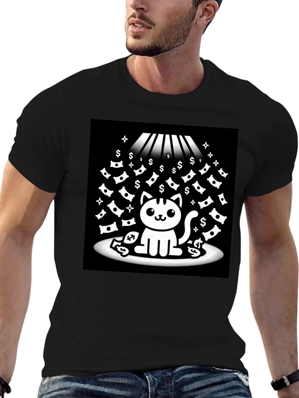 Lucky Cat T-Shirt - Money Rain