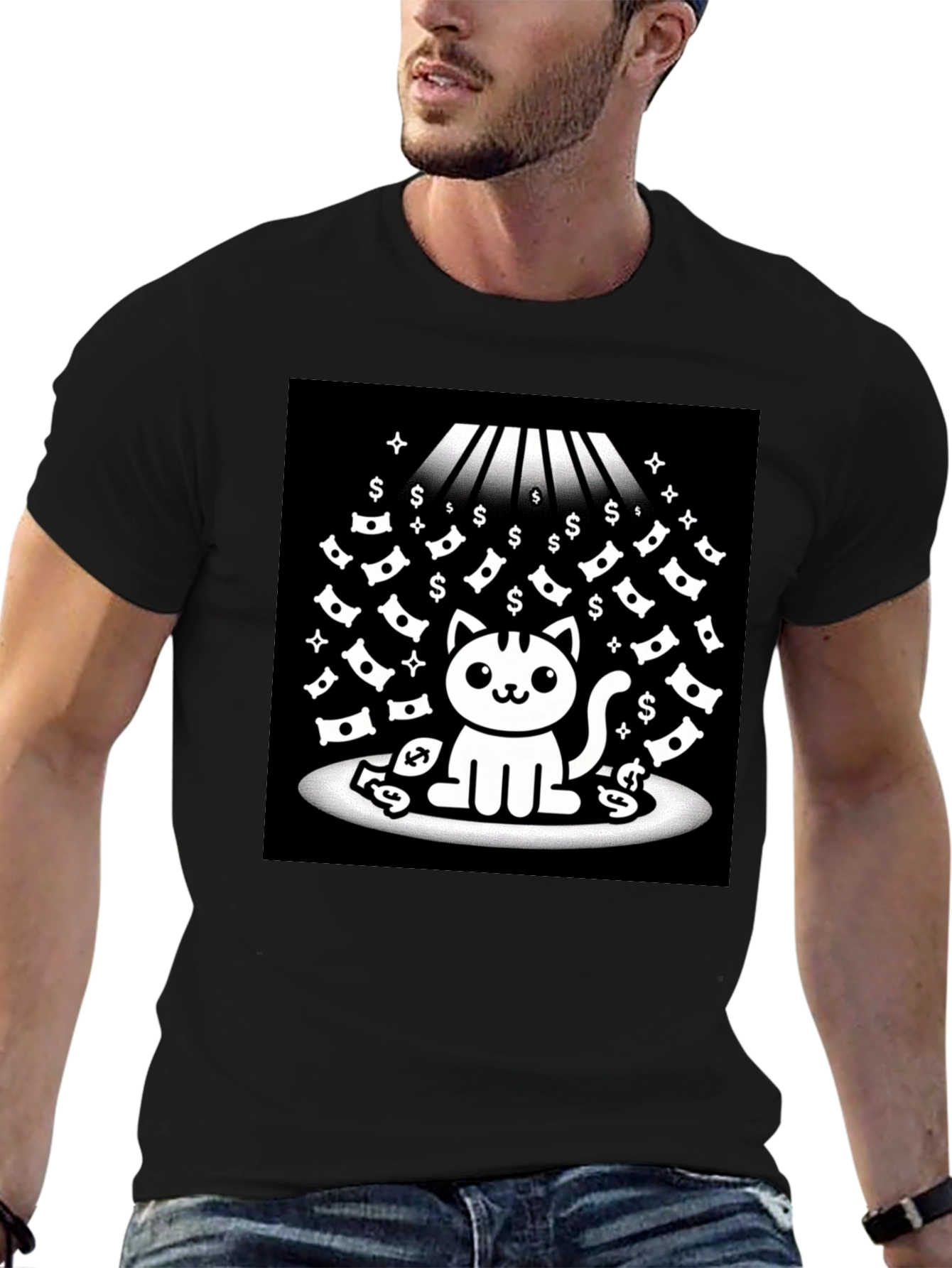 Lucky Cat T-Shirt - Money Rain