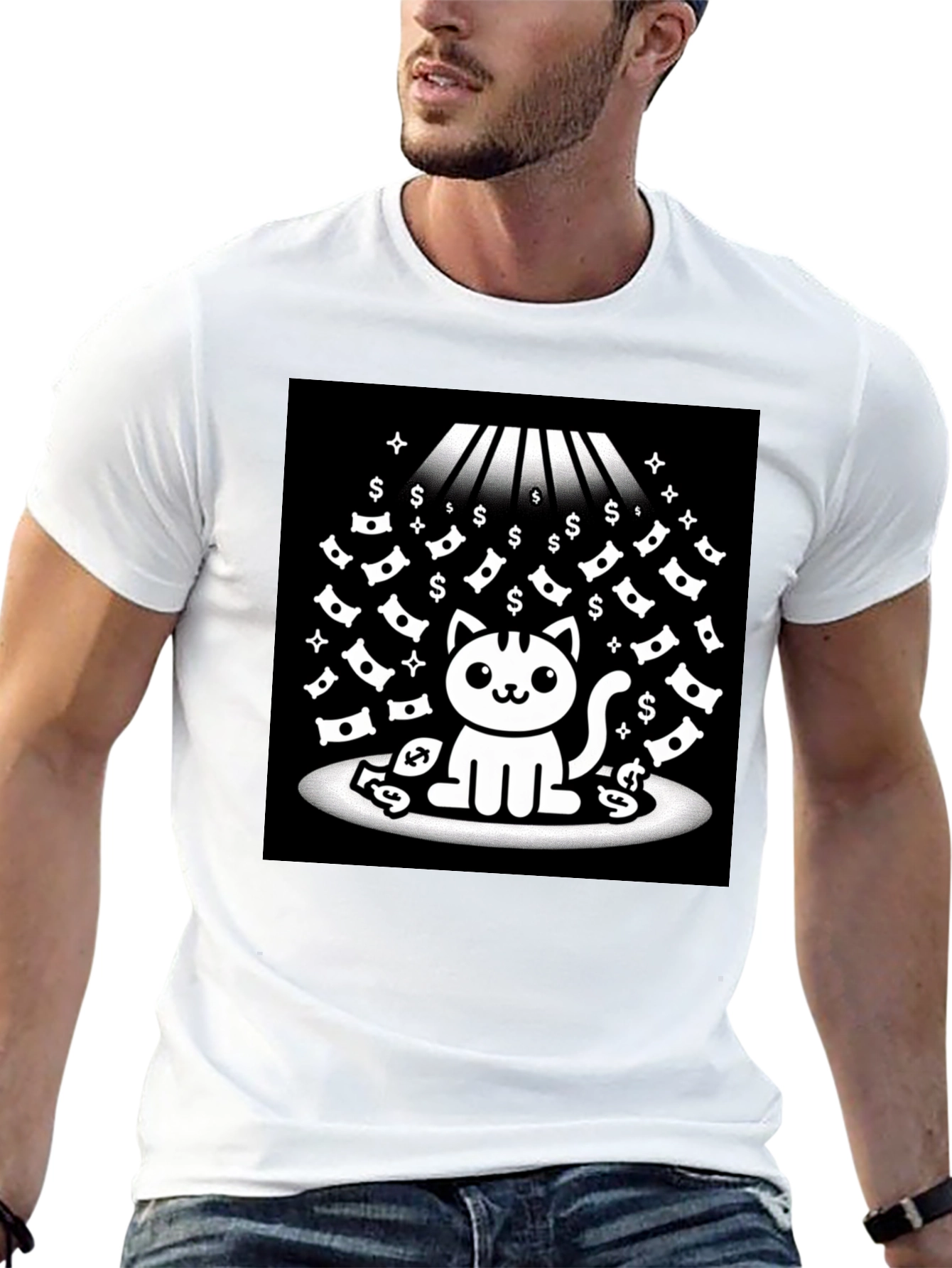 Lucky Cat T-Shirt - Money Rain