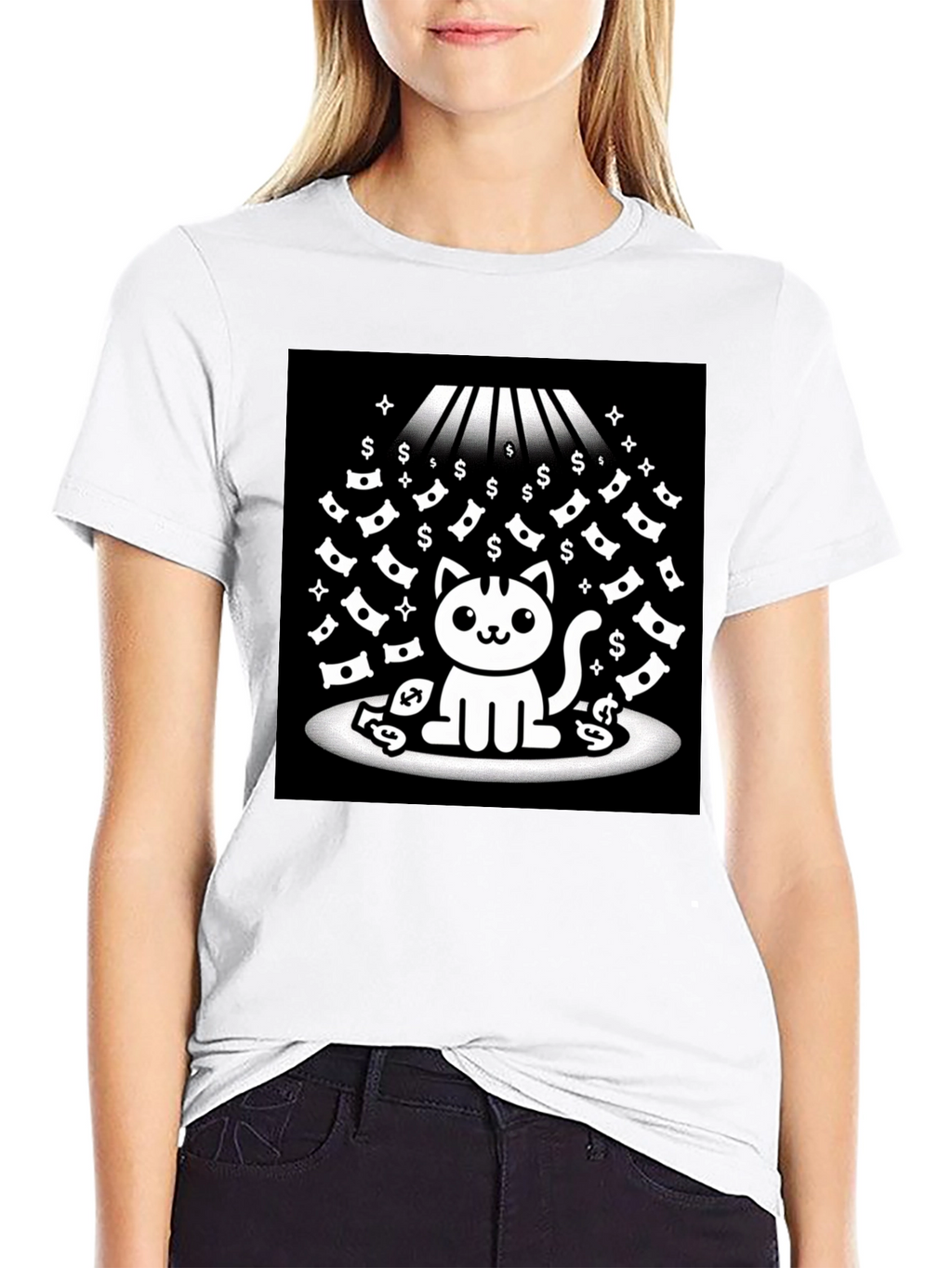 Lucky Cat T-Shirt - Money Rain