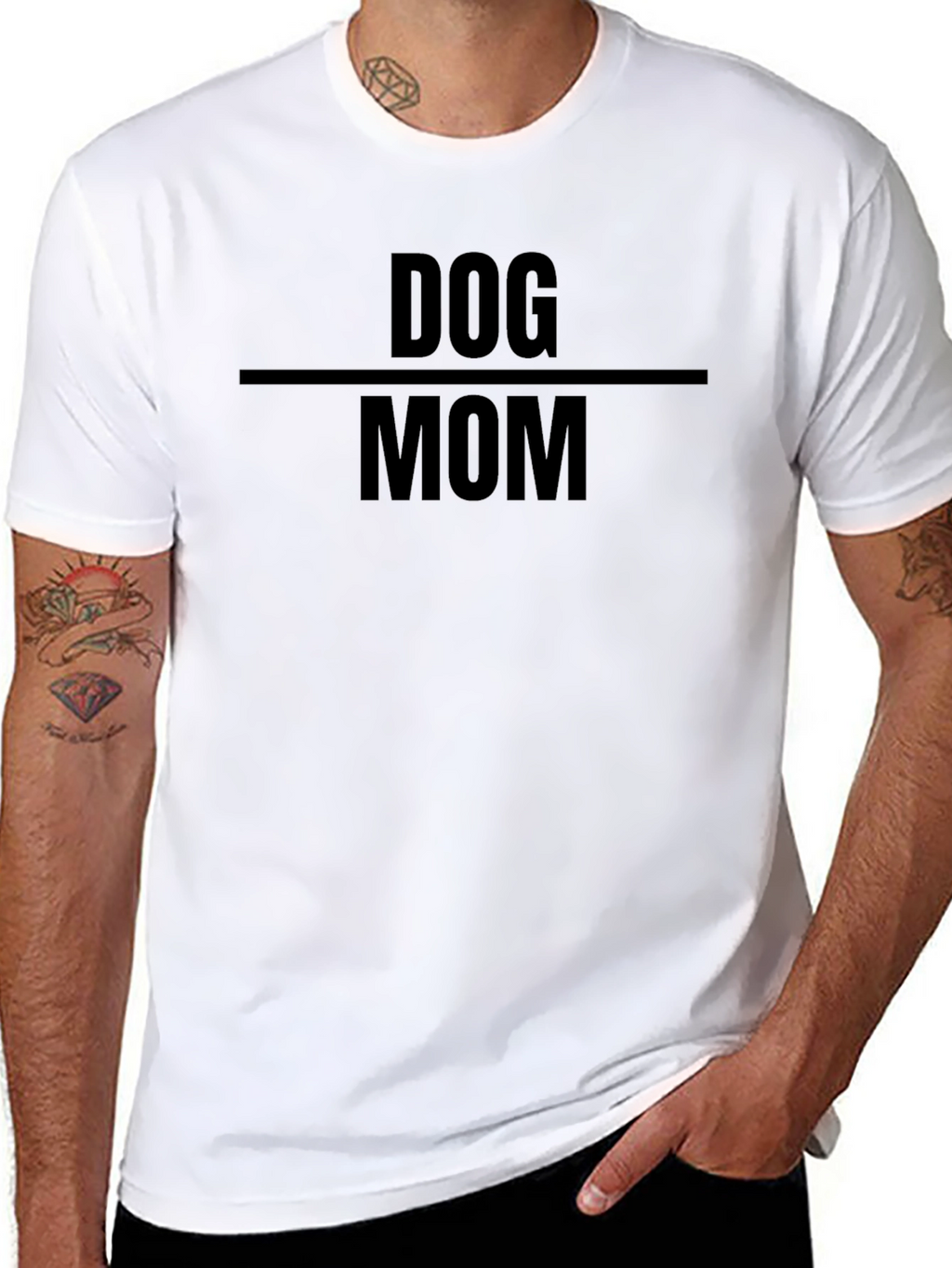 Dog Mom Black T-Shirt