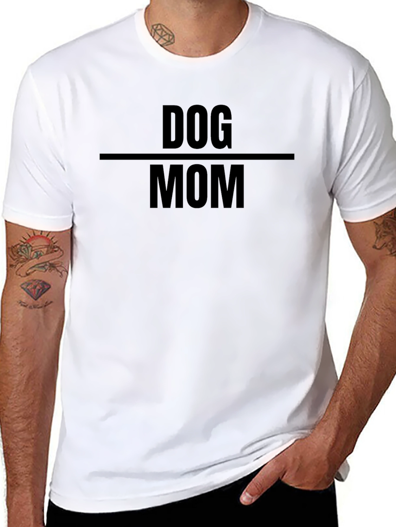 Dog Mom Black T-Shirt