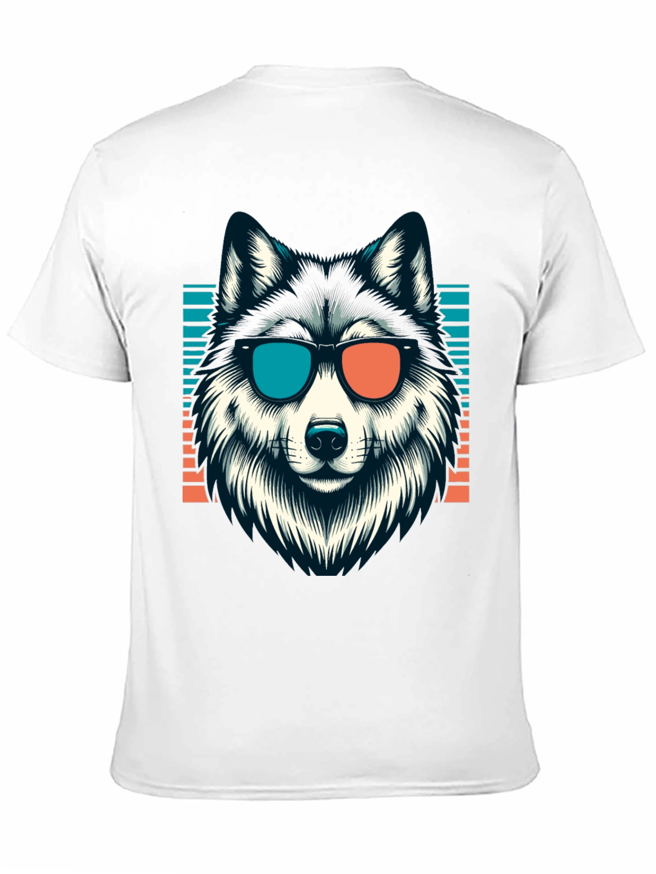Cool Husky Graphic Tee - Retro Style