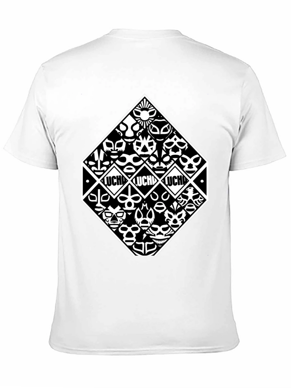 Lucha Libre Masks Black T-Shirt