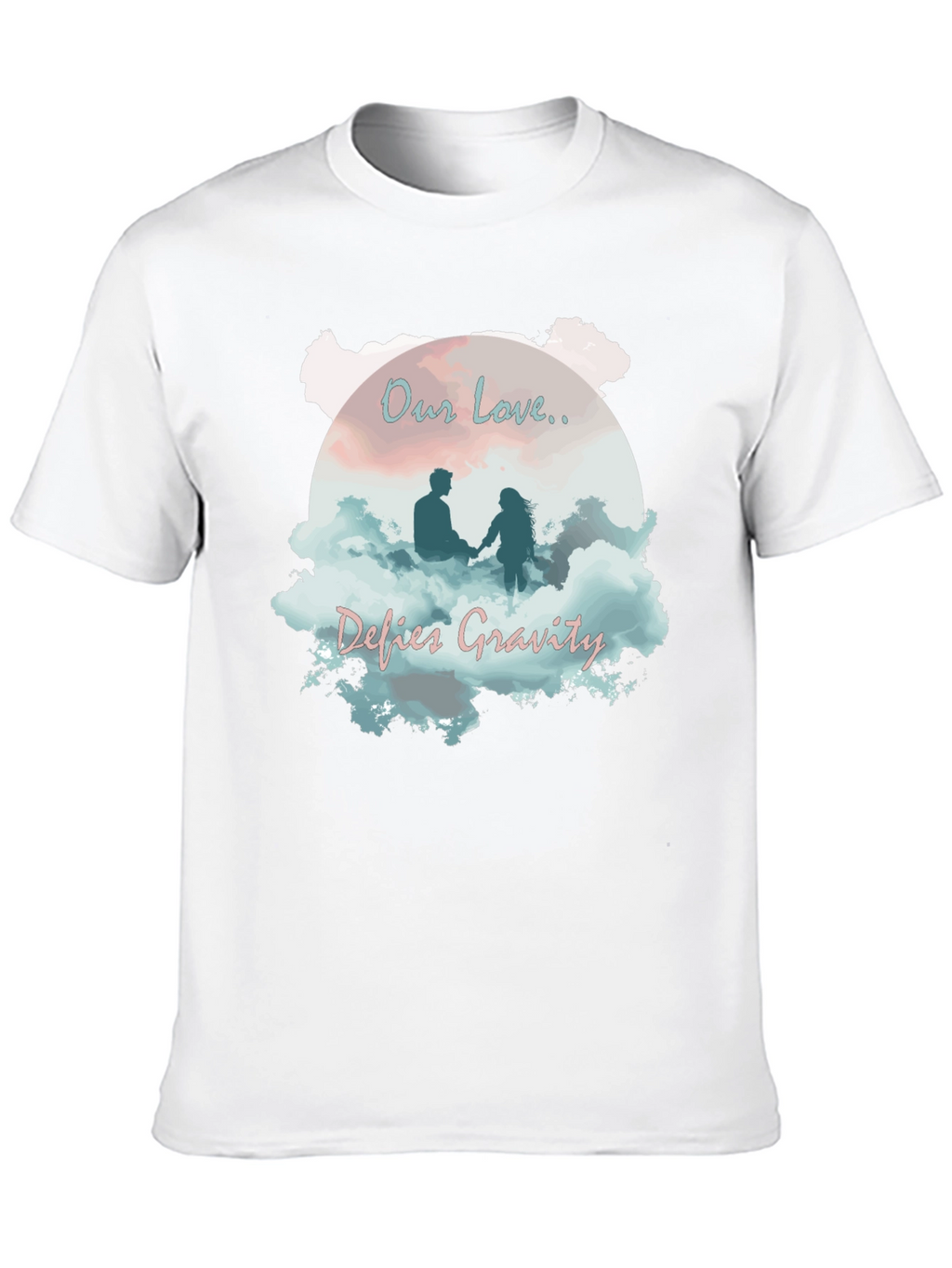 Our Love Defies Gravity Black T-Shirt