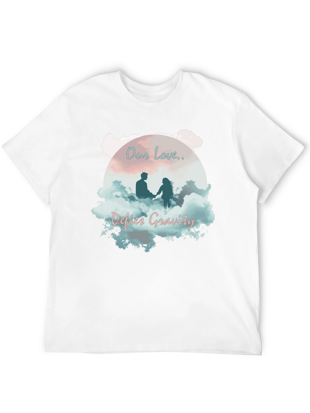 Our Love Defies Gravity Black T-Shirt