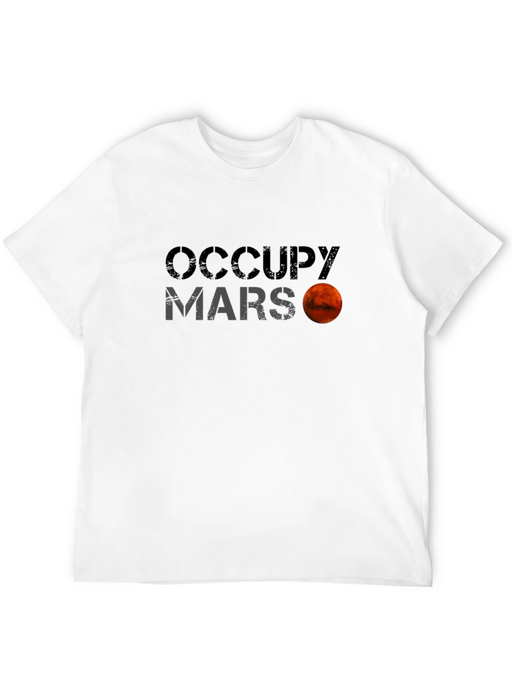 Occupy Mars Graphic Tee - Space Exploration Shirt
