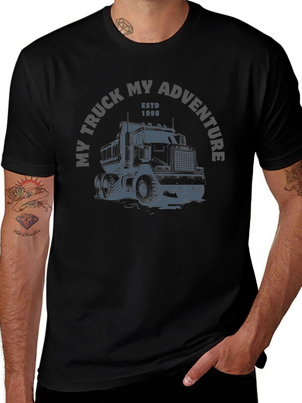 My Truck My Adventure Black T-Shirt