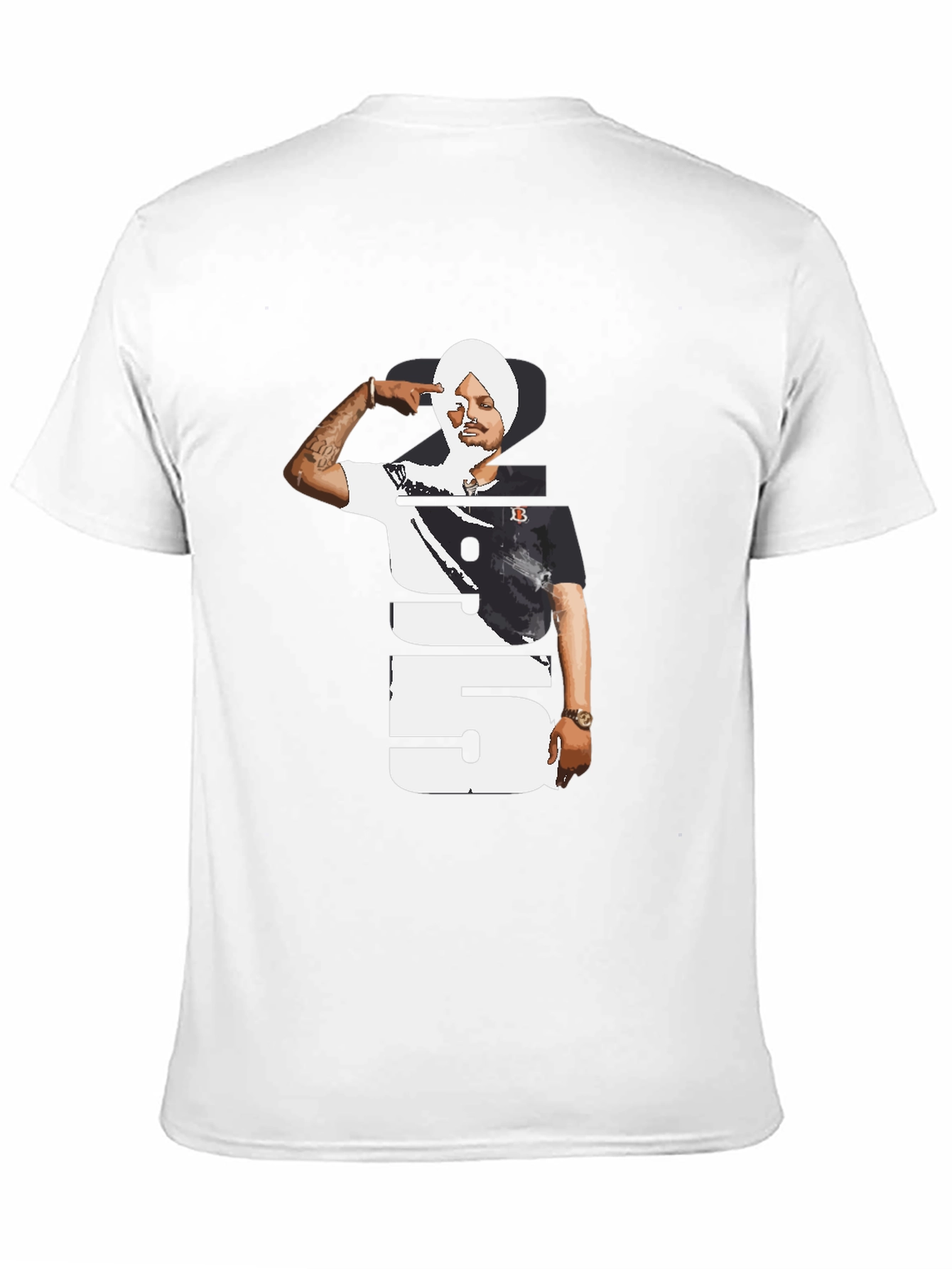 Sidhu Moose Wala 295 Black T-Shirt