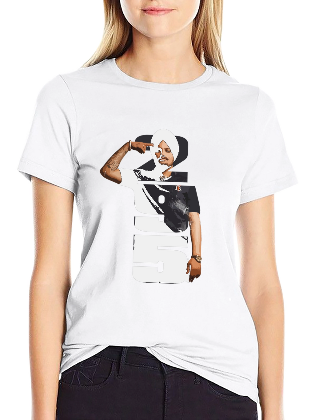Sidhu Moose Wala 295 Black T-Shirt