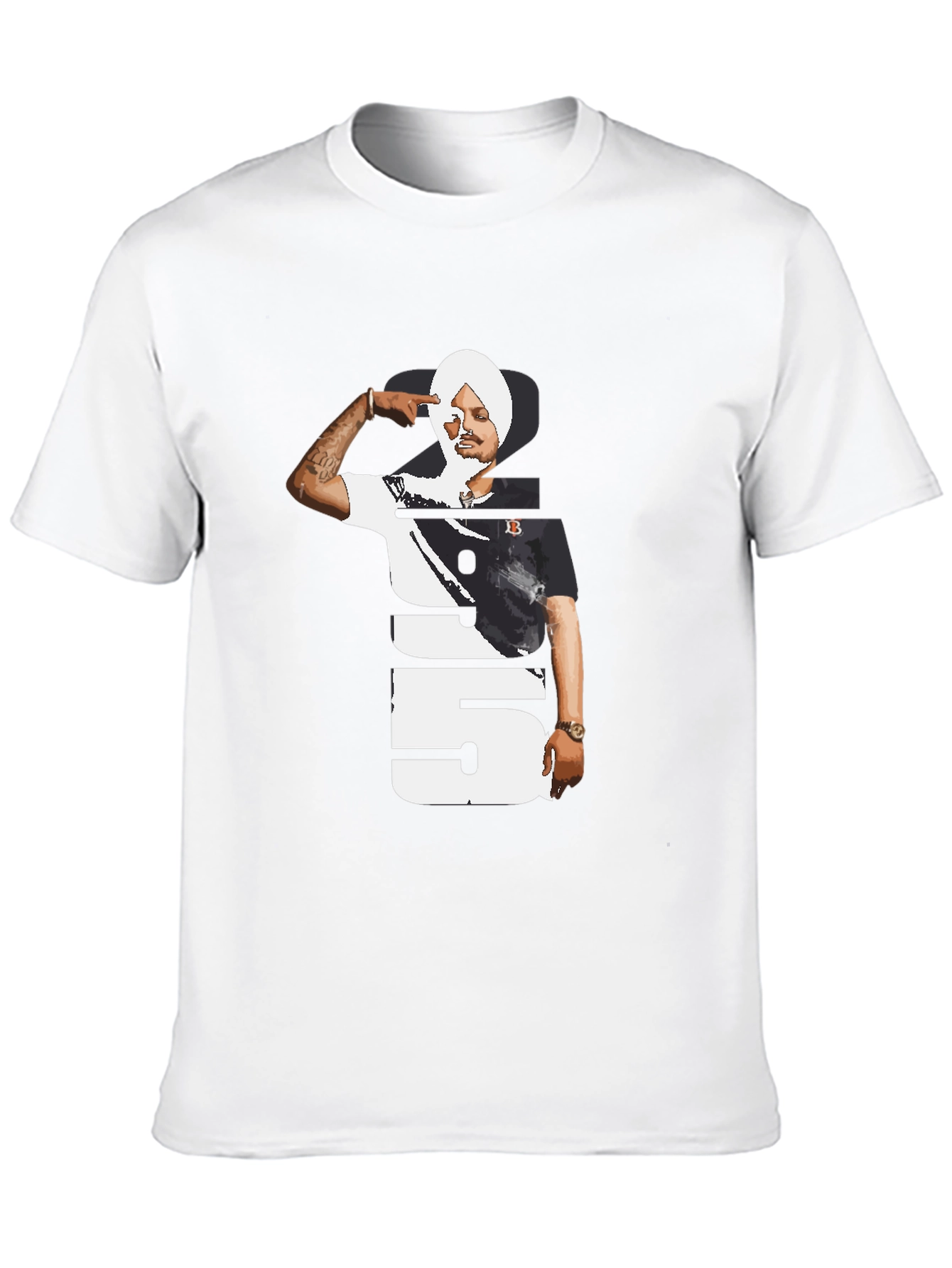 Sidhu Moose Wala 295 Black T-Shirt