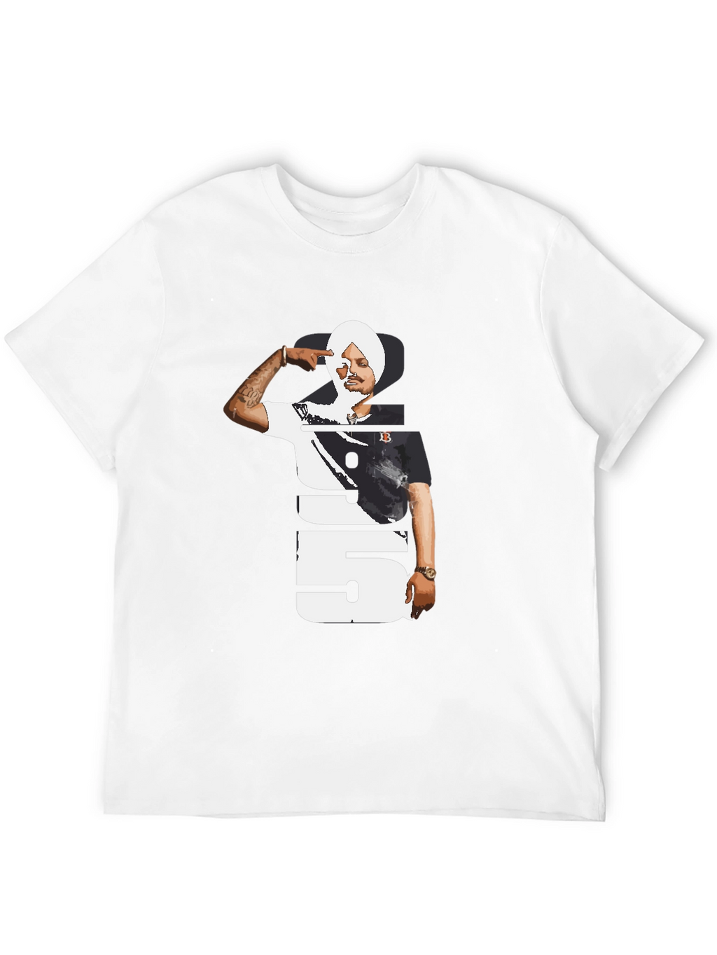 Sidhu Moose Wala 295 Black T-Shirt