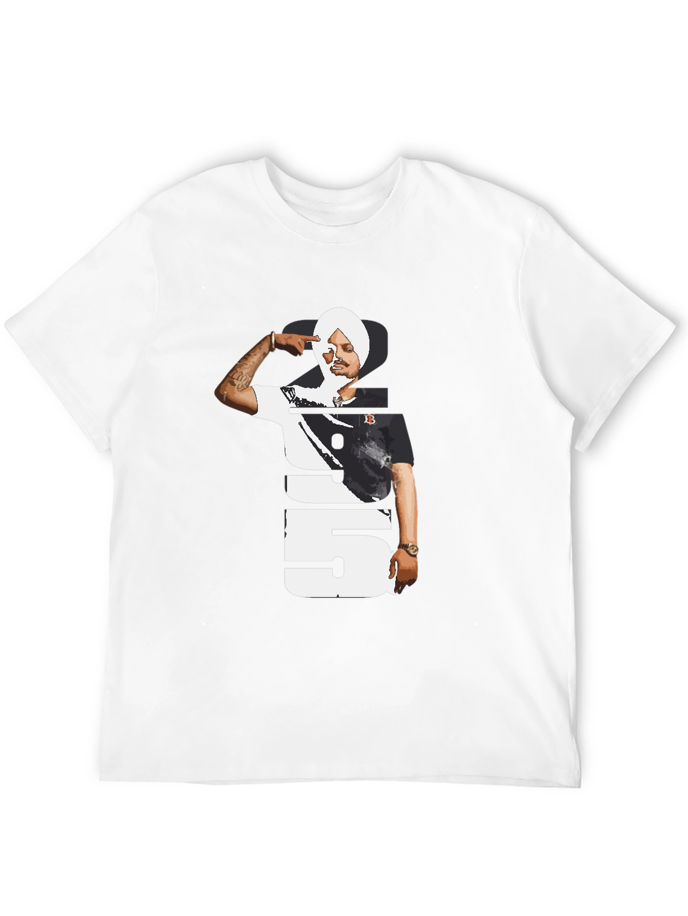 Sidhu Moose Wala 295 Black T-Shirt