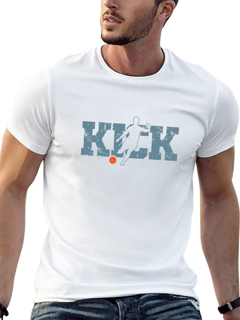 KICK T-Shirt - Soccer Player Graphic Tee