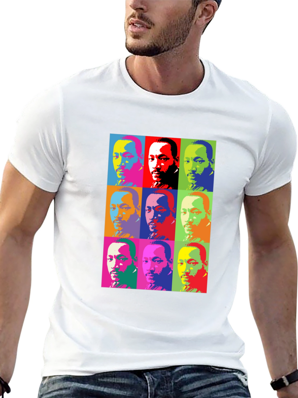 MLK Pop Art Graphic Tee - Black
