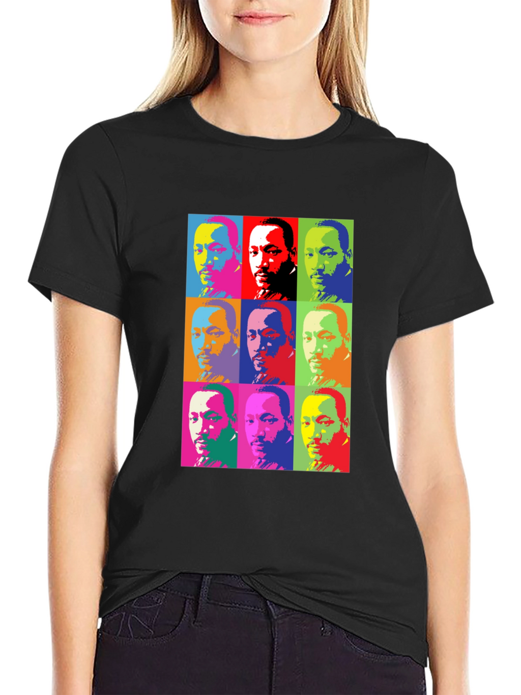 MLK Pop Art Graphic Tee - Black