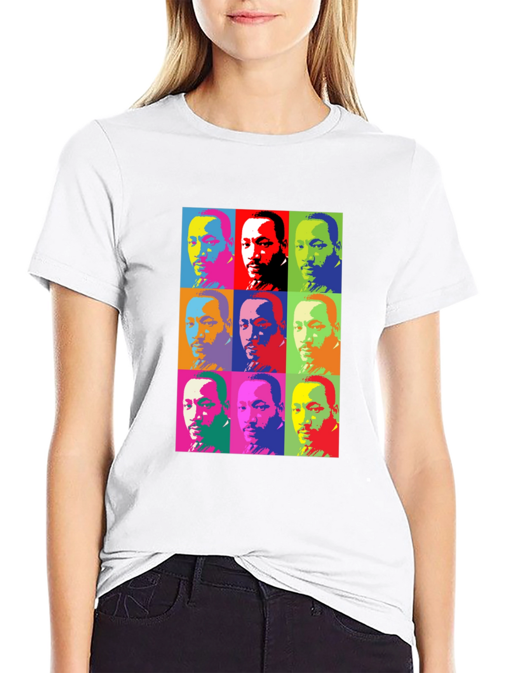 MLK Pop Art Graphic Tee - Black