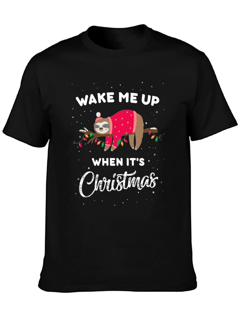Funny Sloth Christmas T-Shirt