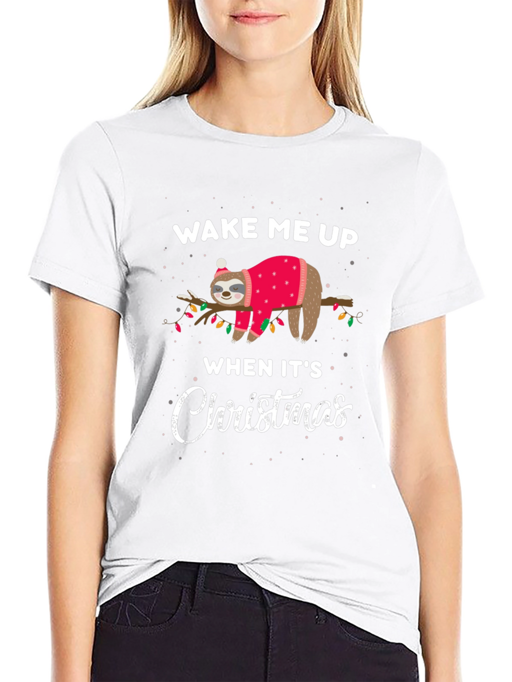 Funny Sloth Christmas T-Shirt