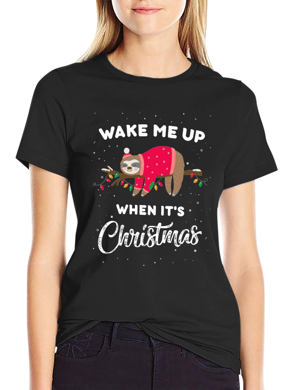 Funny Sloth Christmas T-Shirt