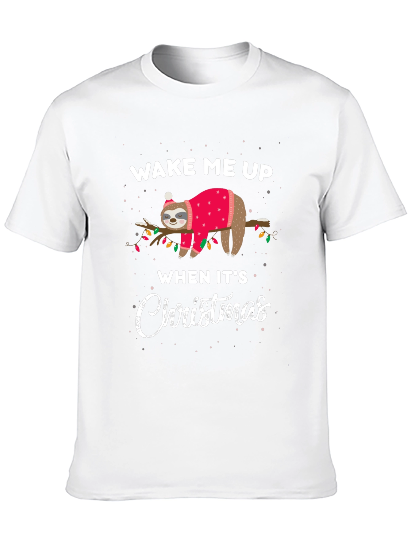Funny Sloth Christmas T-Shirt