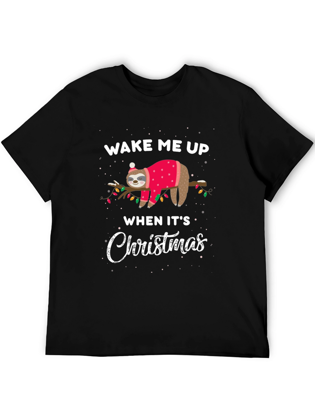 Funny Sloth Christmas T-Shirt