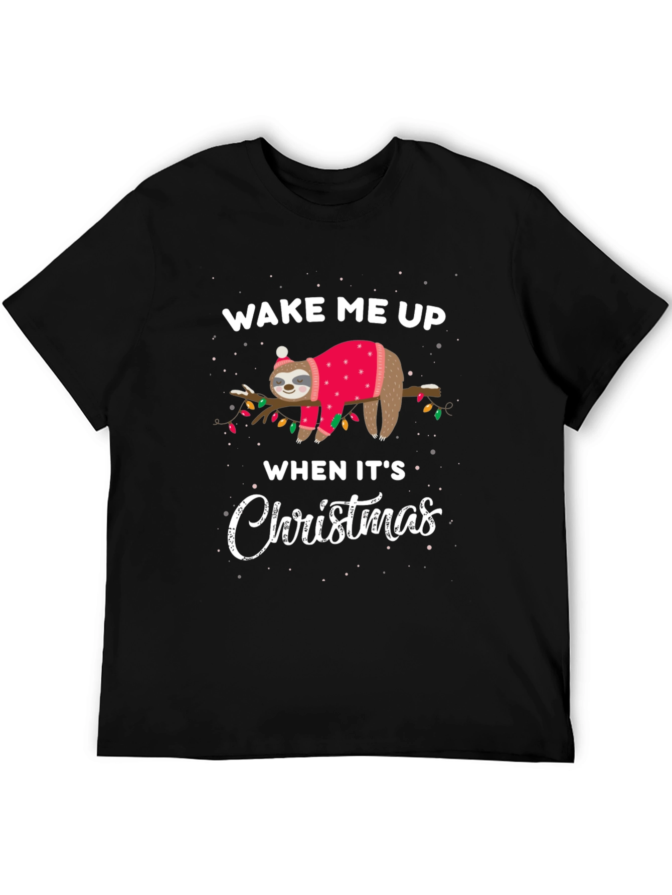 Funny Sloth Christmas T-Shirt