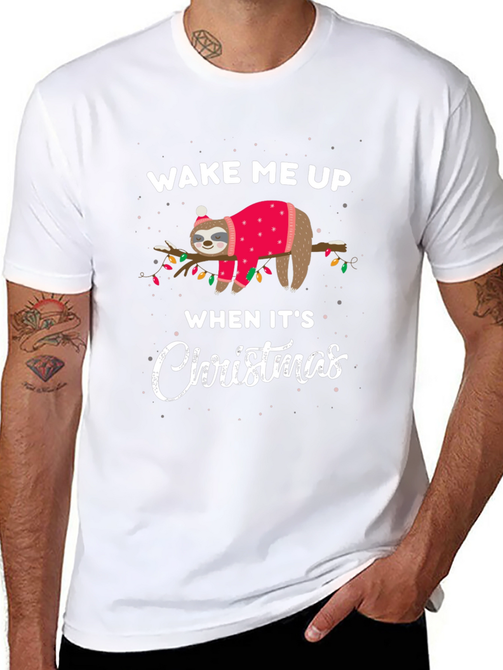 Funny Sloth Christmas T-Shirt