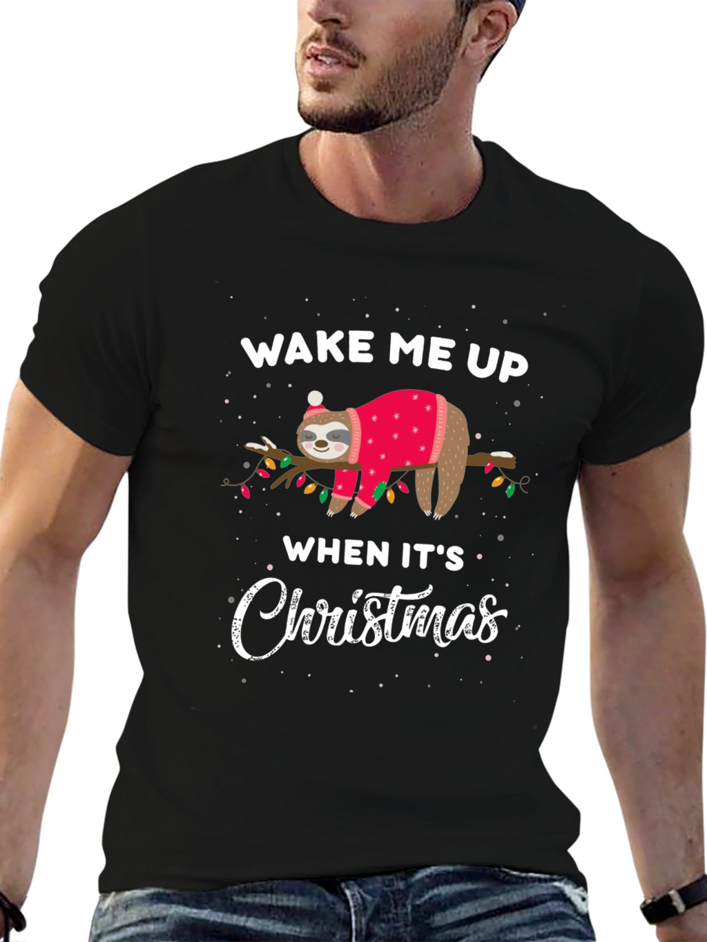 Funny Sloth Christmas T-Shirt