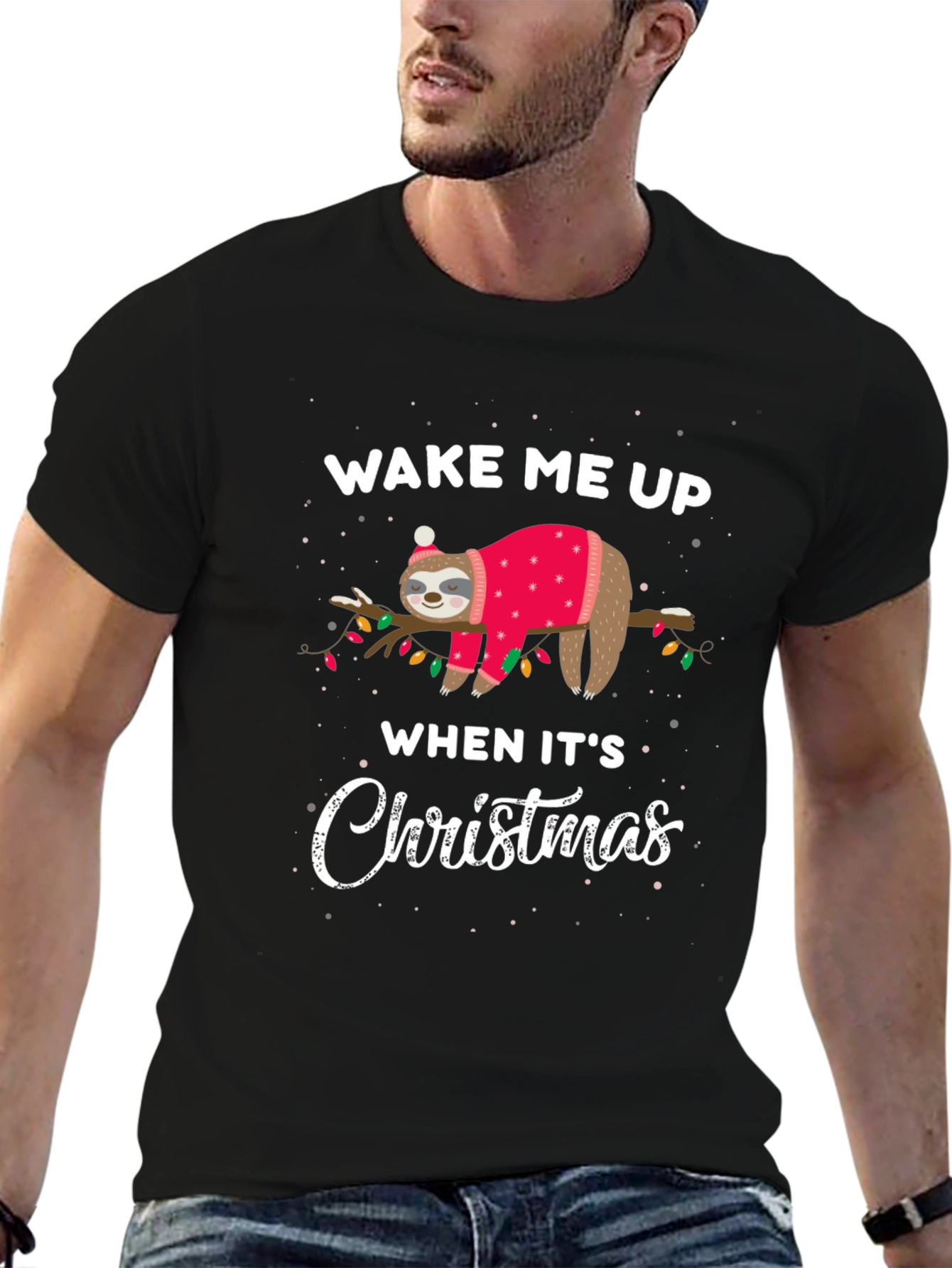 Funny Sloth Christmas T-Shirt