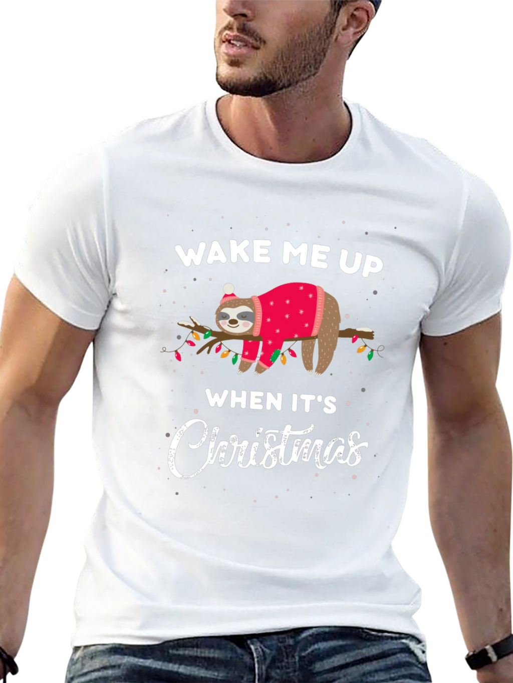 Funny Sloth Christmas T-Shirt