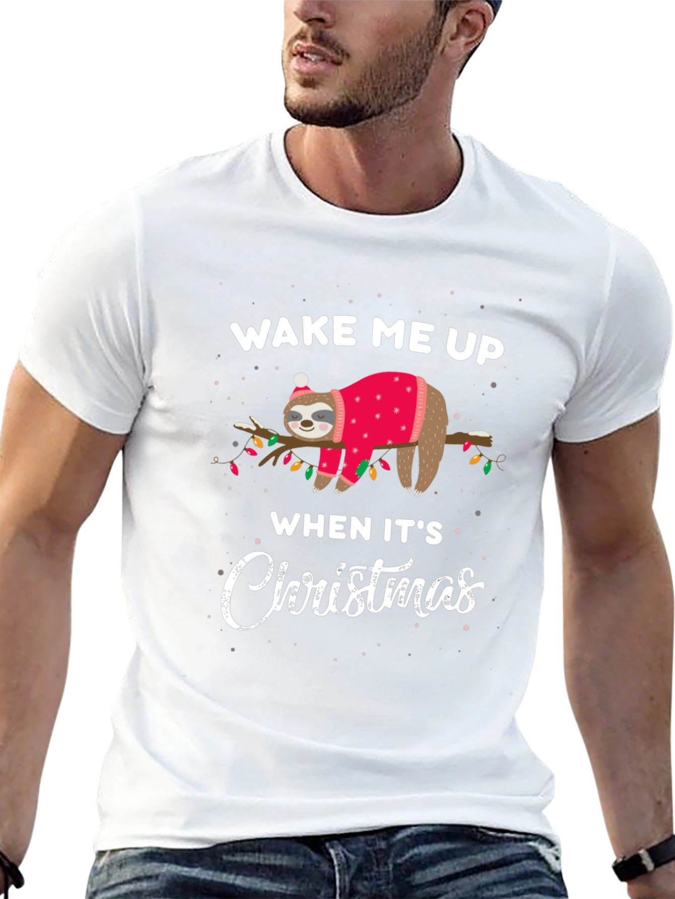 Funny Sloth Christmas T-Shirt