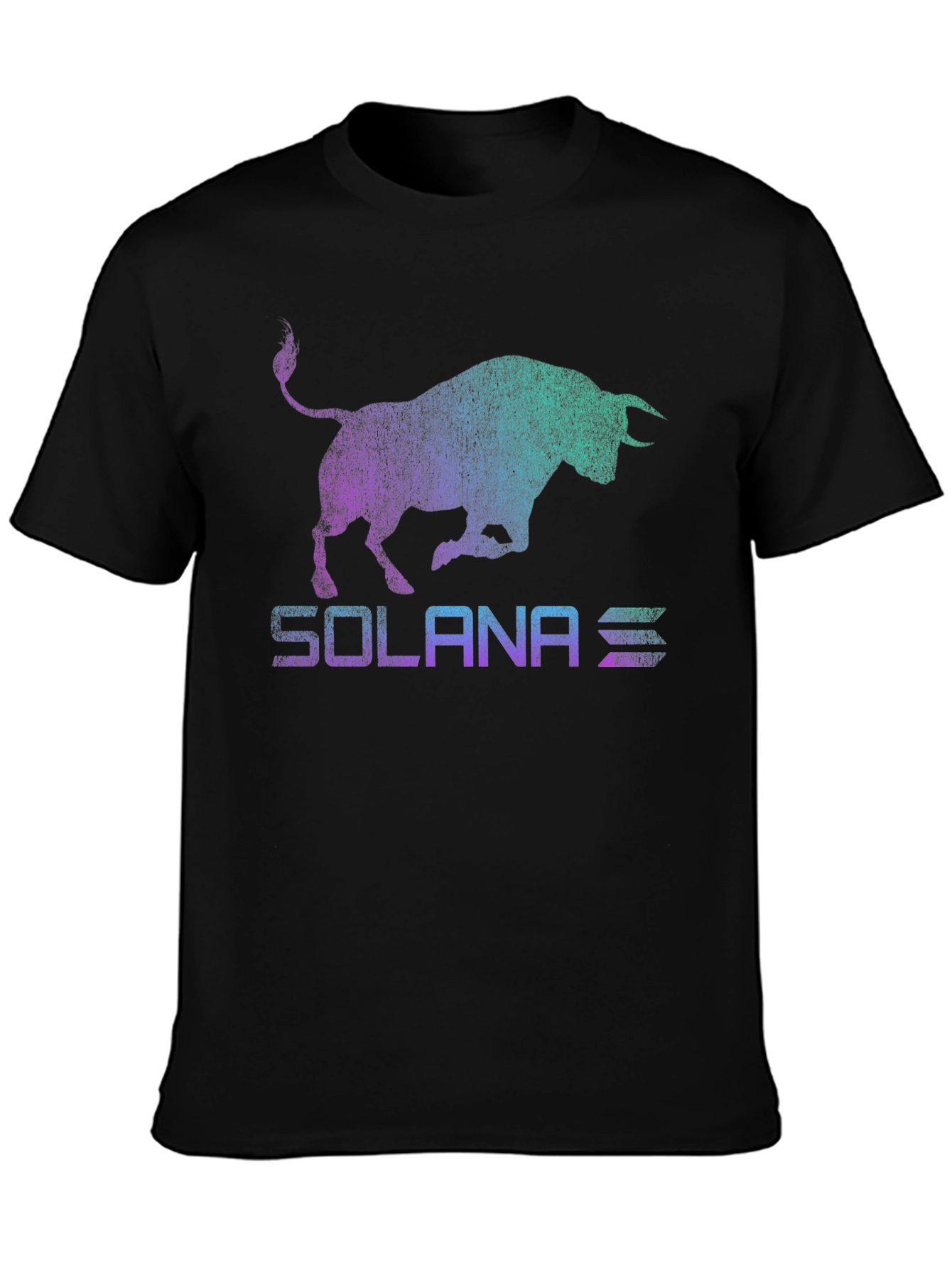 Solana Bull Logo Graphic Tee - Black