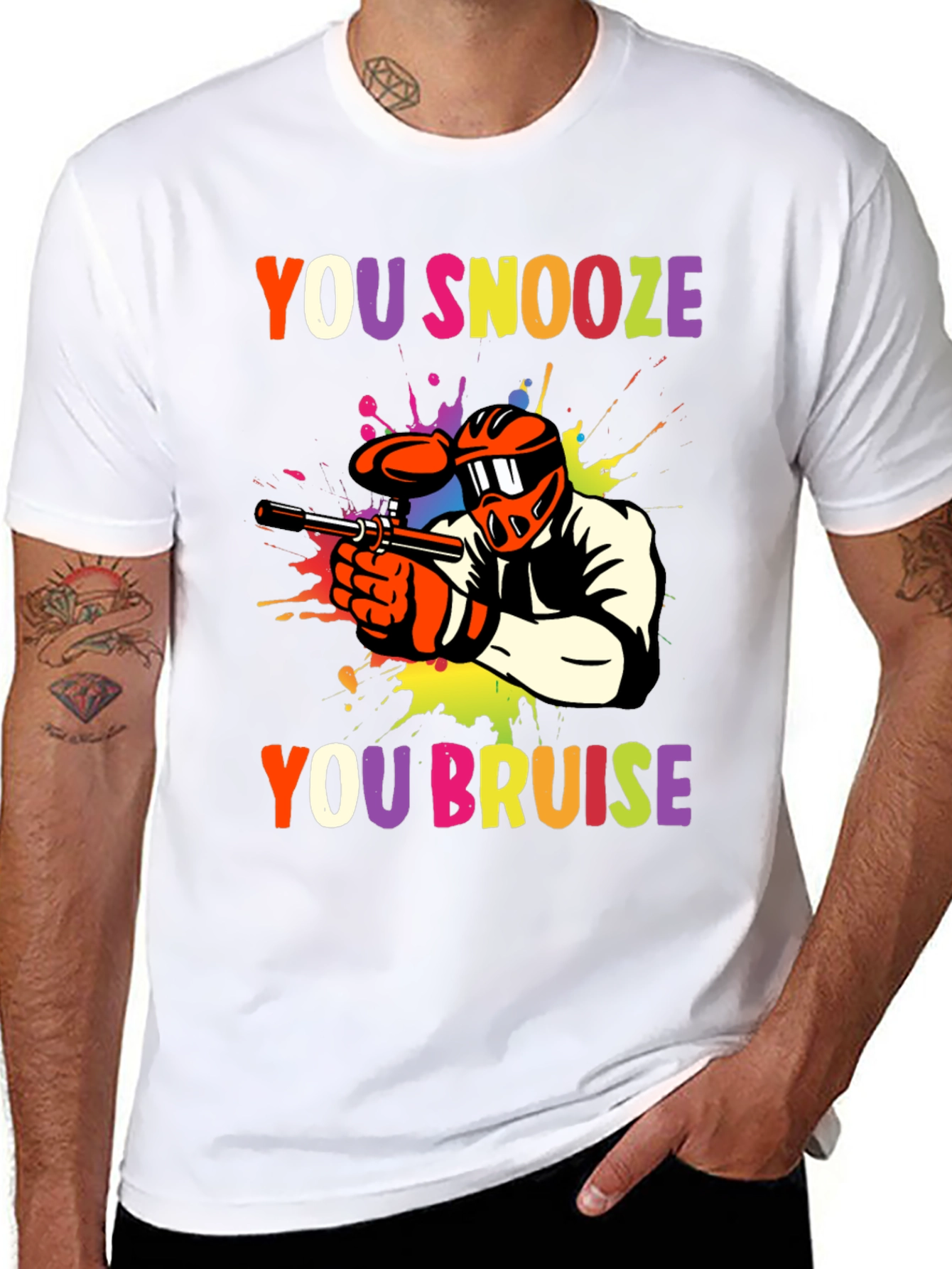 You Snooze You Bruise Paintball Graphic Tee