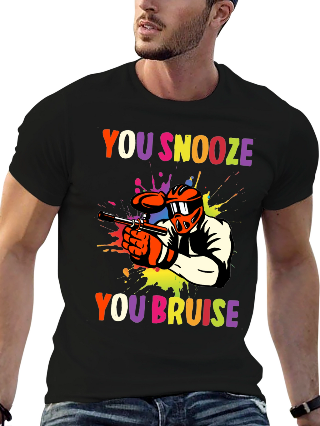 You Snooze You Bruise Paintball Graphic Tee