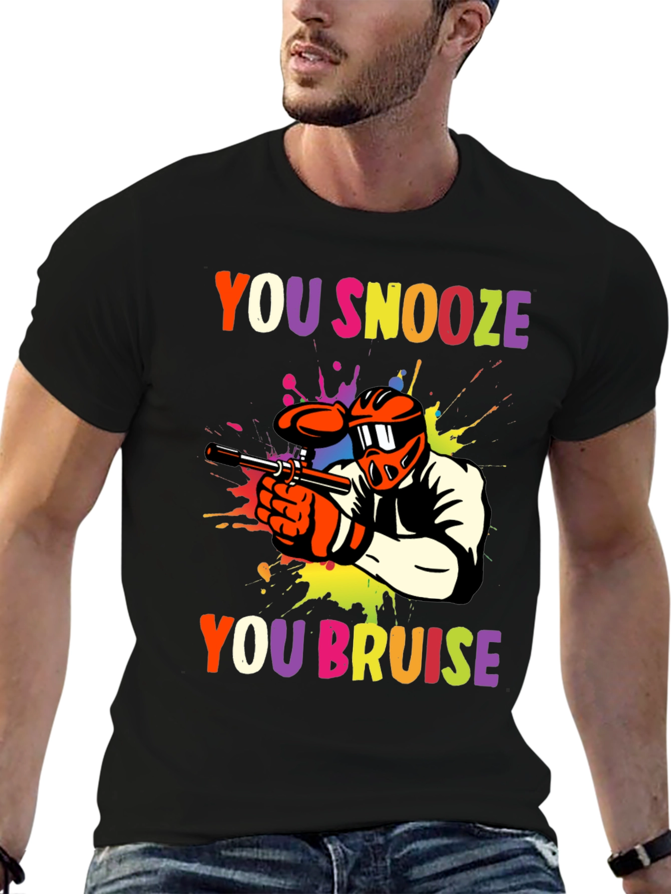 You Snooze You Bruise Paintball Graphic Tee